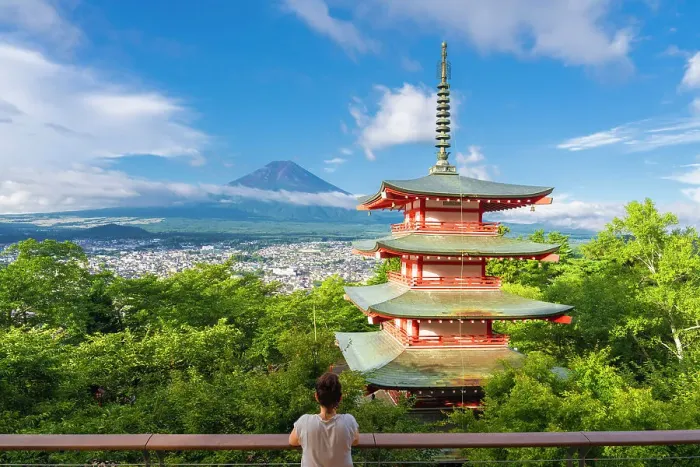 Framed Print : Mt. Fuji and Chureito Pagoda, Fujiyoshida, Yamanashi Prefecture, Japan. Summer Framed Print : Mt. Fuji and Chureito Pagoda, Fujiyoshida, Yamanashi Prefecture, Japan. Summer