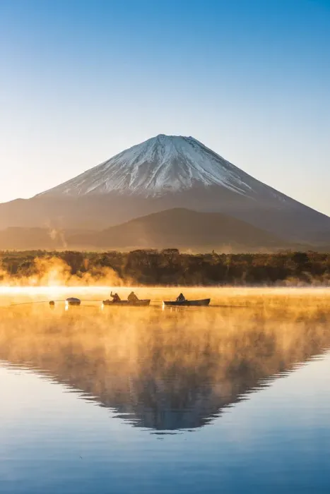 Framed Print : Mt Fuji seen from lake Shoji, Yamanashi Prefecture, Japan Framed Print : Mt Fuji seen from lake Shoji, Yamanashi Prefecture, Japan
