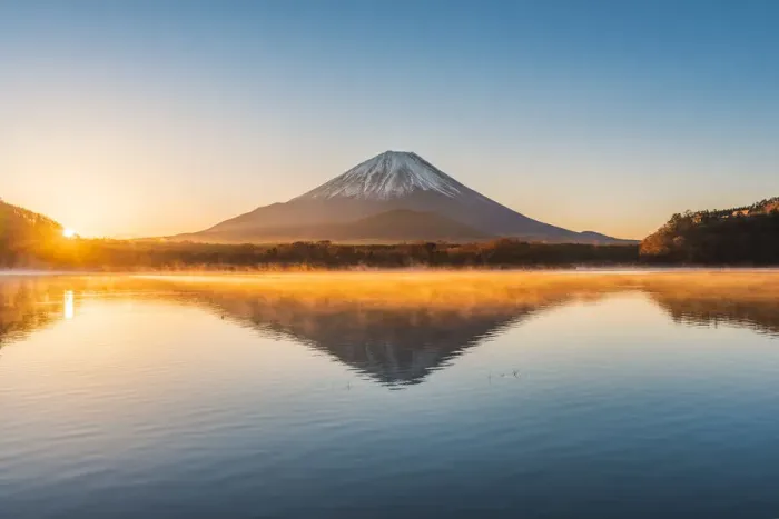 Framed Print : Mt Fuji seen from lake Shoji, Yamanashi Prefecture, Japan Framed Print : Mt Fuji seen from lake Shoji, Yamanashi Prefecture, Japan