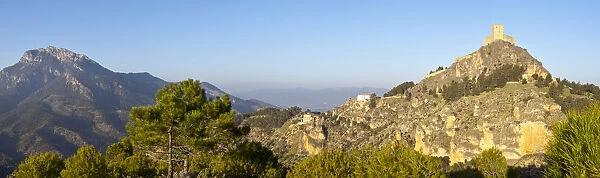 The Mudejar Castle overlooking the mountain village of Segura de la Sierra, Jaen Province