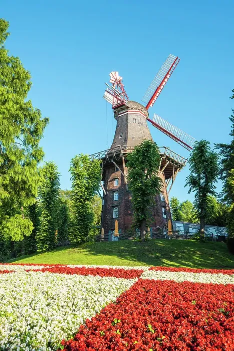 Framed Print : Muhle am Wall windmill, Bremen City, Bremen, Germany Framed Print : Muhle am Wall windmill, Bremen City, Bremen, Germany