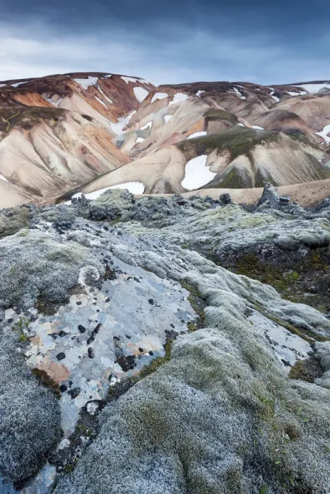 Framed Print : The multicoloured rhyolite mountains in the area of Landmannalaugar at sunset Framed Print : The multicoloured rhyolite mountains in the area of Landmannalaugar at sunset