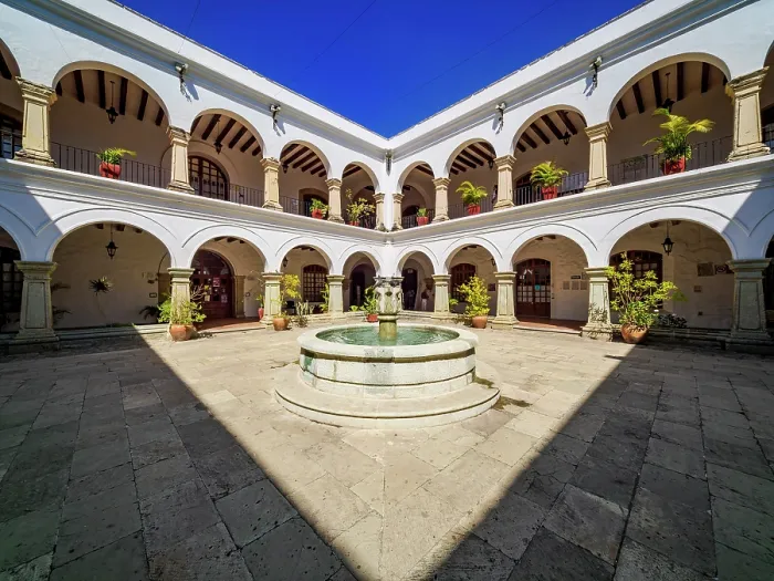 Framed Print : Municipal Palace, former cloister of Our Lady of Solitude Convent, Oaxaca de Juarez, Oaxaca State, Mexico