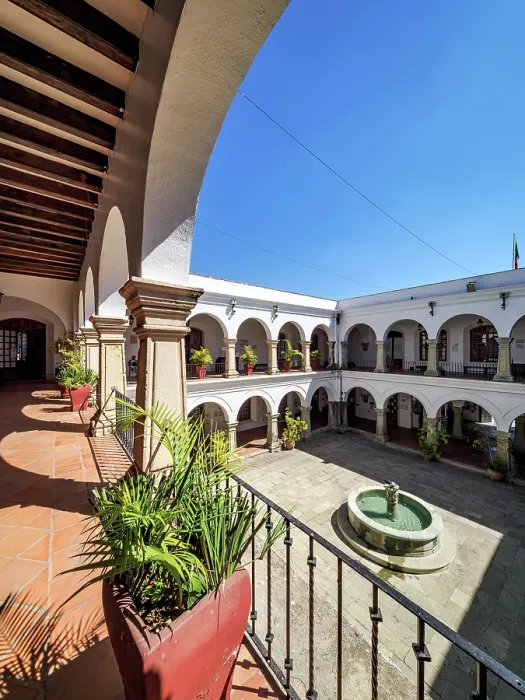 Framed Print : Municipal Palace, former cloister of Our Lady of Solitude Convent, Oaxaca de Juarez, Oaxaca State, Mexico