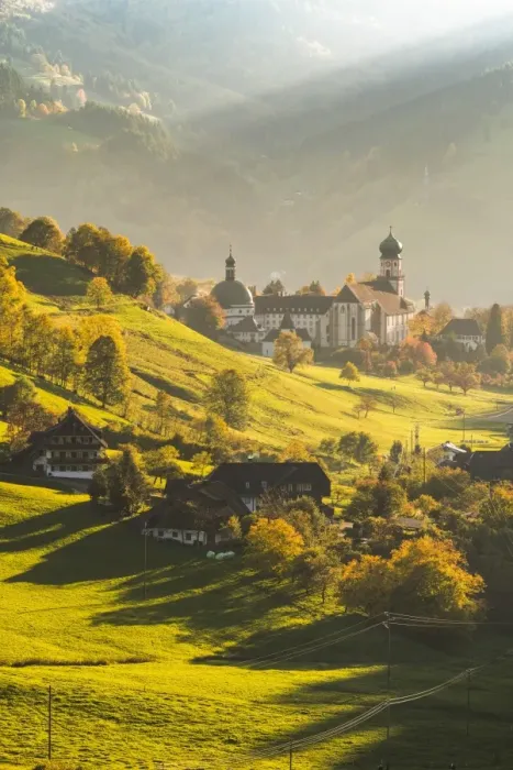 Framed Print : Munstertal, Black Forest (Schwarzwald), Breisgau-Hochschwarzwald, Baden-Wurttemberg, Germany