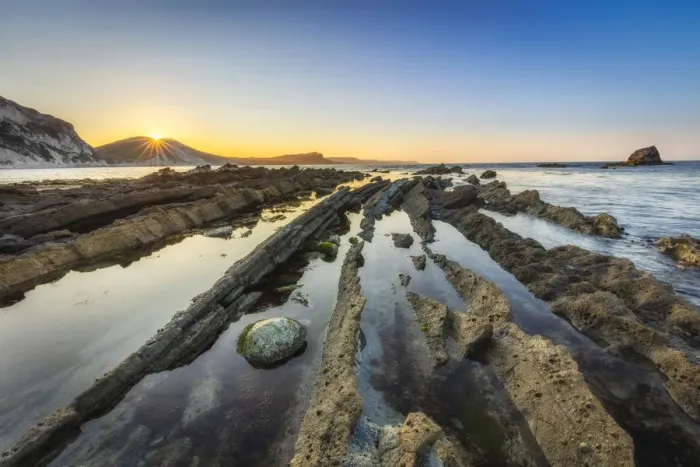 Framed Print : Mupe Ledges at sunrise, Isle of Purbeck, Jurassic Coast World Heritage Site, Dorset Framed Print : Mupe Ledges at sunrise, Isle of Purbeck, Jurassic Coast World Heritage Site, Dorset