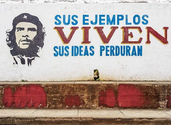 Mural Painting with Che Guevara, Antonio Maceo Street, Baracoa, Guantanamo Province, Cuba