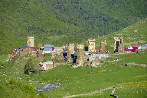Murkmeli village, Ushguli, Samegrelo-Zemo Svaneti region, Georgia