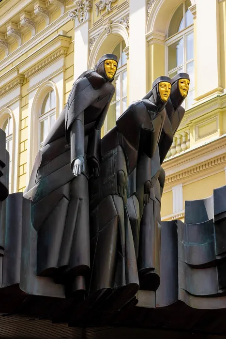 Framed Print : The Three Muses Statue at the National Drama Theatre, Vilnius, Lithuania Framed Print : The Three Muses Statue at the National Drama Theatre, Vilnius, Lithuania