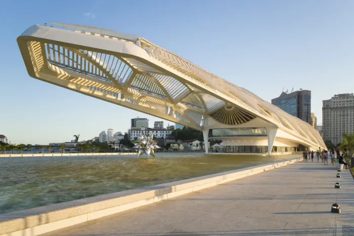 Framed Print : The Museu do Amanha (Museum of Tomorrow) by Santiago Calatrava opened December 2015