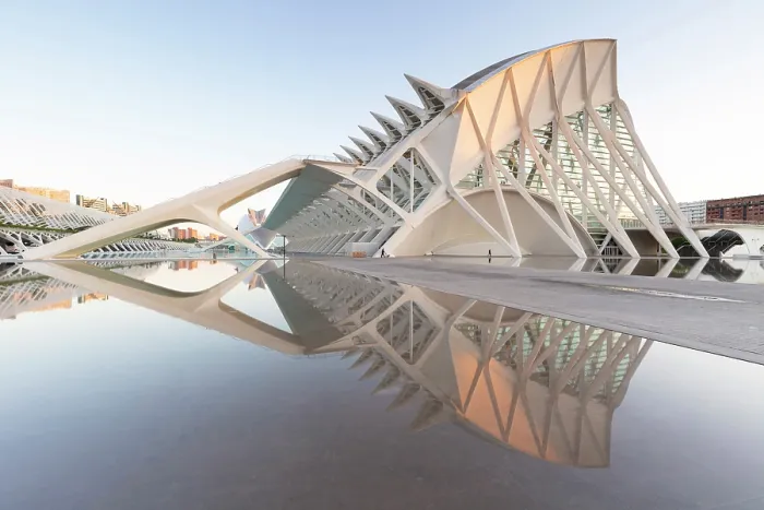 Framed Print : The Museu de les Ciencies (Science Museum) reflecting in water, Ciudad de los artes y ciencias (City of Arts and Sciences), Valencia, Spain Framed Print : The Museu de les Ciencies (Science Museum) reflecting in water, Ciudad de los artes y ciencias (City of Arts and Sciences), Valencia, Spain