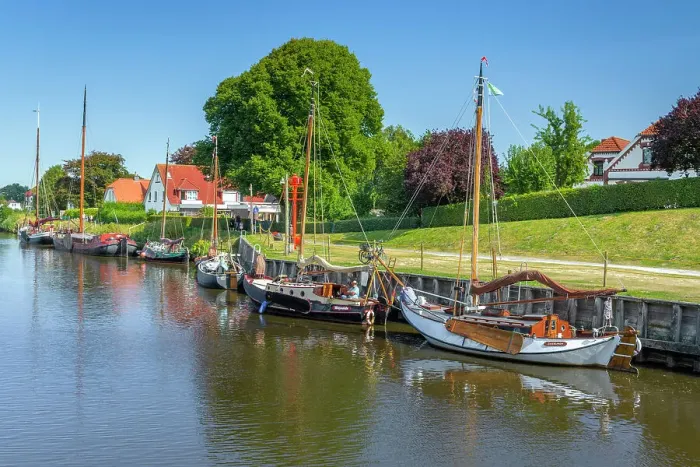 Framed Print : Museum Harbor Carolinensiel, East Friesland, Lower Saxony, Germany, Europe Framed Print : Museum Harbor Carolinensiel, East Friesland, Lower Saxony, Germany, Europe