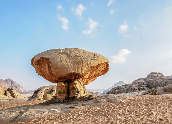 The Mushroom Rock Formation, Wadi Rum, Aqaba Governorate, Jordan