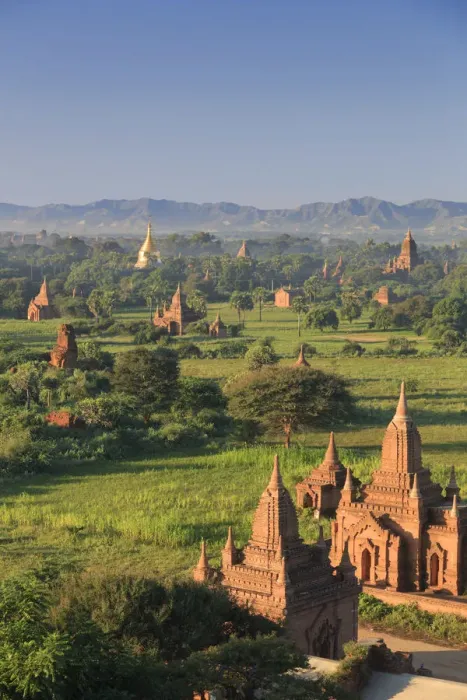 Framed Print : Myanmar (Burma), Temples of Bagan (Unesco world Heritage Site)
