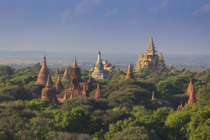 Framed Print : Myanmar (Burma), Temples of Bagan (Unesco world Heritage Site)