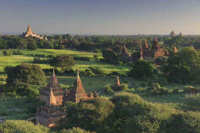 Framed Print : Myanmar (Burma), Temples of Bagan (Unesco world Heritage Site)