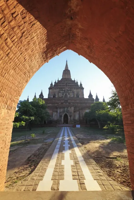 Framed Print : Myanmar (Burma), Temples of Bagan (Unesco world Heritage Site), Sulamani Temple