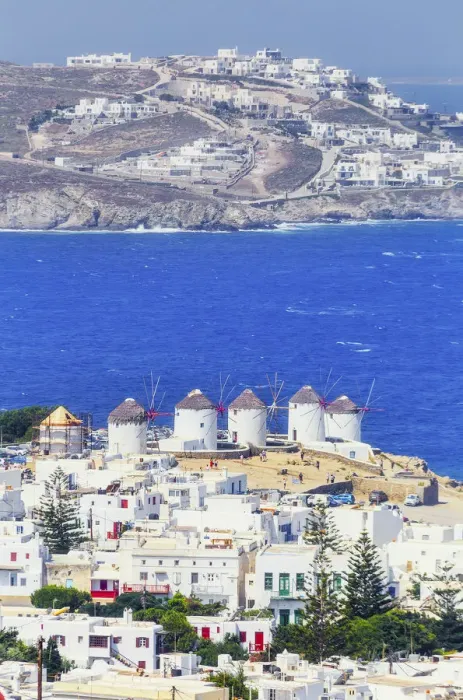 Framed Print : Mykonos Town, elevated view, Mykonos, Cyclades Islands, Greece Framed Print : Mykonos Town, elevated view, Mykonos, Cyclades Islands, Greece