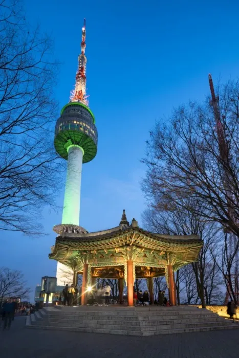 Framed Print : N Seoul Tower in Seoul, Yongsan-gu, South Korea Framed Print : N Seoul Tower in Seoul, Yongsan-gu, South Korea