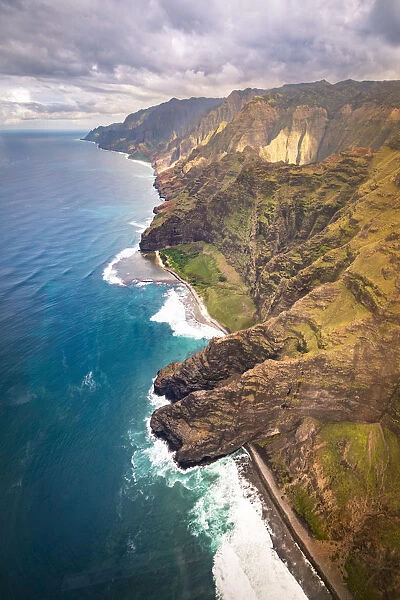 Na Pali coast State Wilderness area, north western side of Kauai island, Hawaii, USA