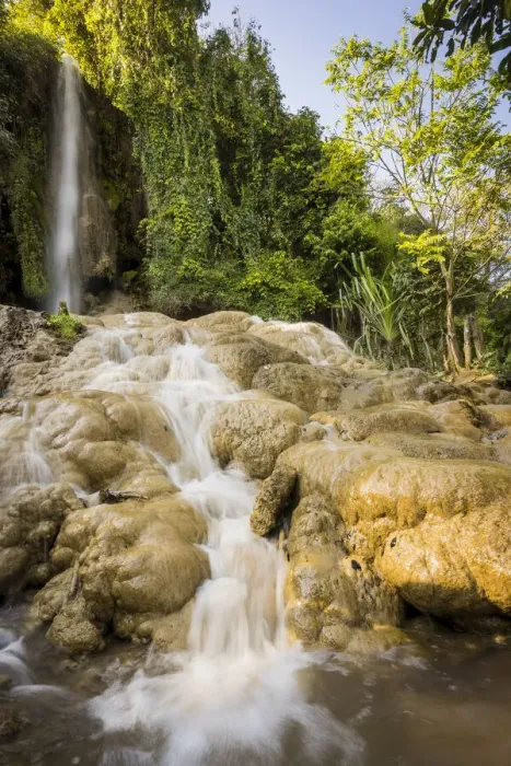 Framed Print : Nam Hu Nwe Waterfall in forest, Hsipaw, Hsipaw Township, Kyaukme District, Shan State Framed Print : Nam Hu Nwe Waterfall in forest, Hsipaw, Hsipaw Township, Kyaukme District, Shan State