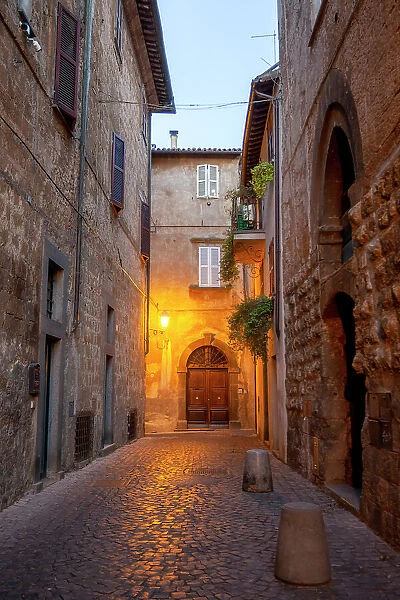 A narrow alley in Orvieto, Terni province, Umbria region, Italy