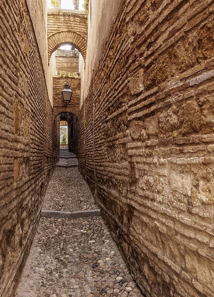 Narrow Lane at the Old Town, Cordoba, Andalusia, Spain