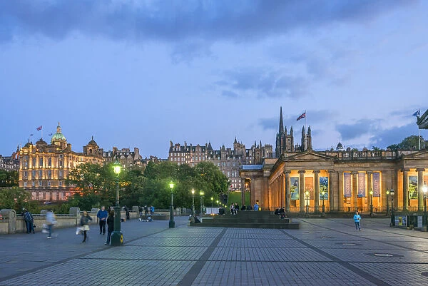 National Academy of Scotland with Bank of Scotland, Princes Street Gardens, Edinburgh