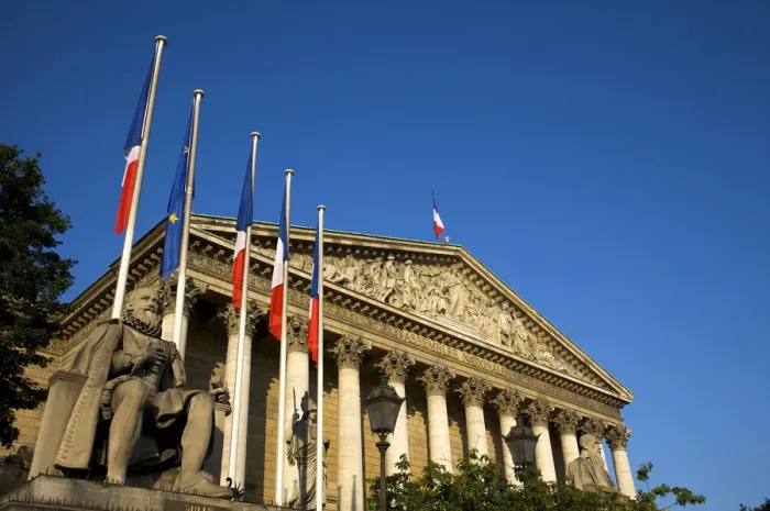 Framed Print : National Assembly (Bourbon Palace), Paris, France