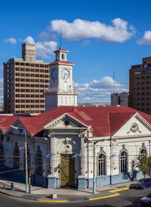 Framed Print : National Bank Building, elevated view, Trelew, The Welsh Settlement, Chubut Province Framed Print : National Bank Building, elevated view, Trelew, The Welsh Settlement, Chubut Province