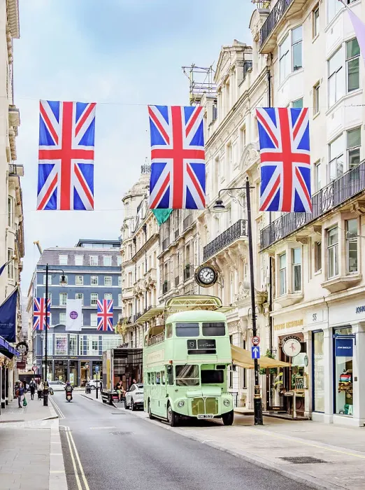 Framed Print : National Flags at Jermyn Street, London, England, United Kingdom Framed Print : National Flags at Jermyn Street, London, England, United Kingdom