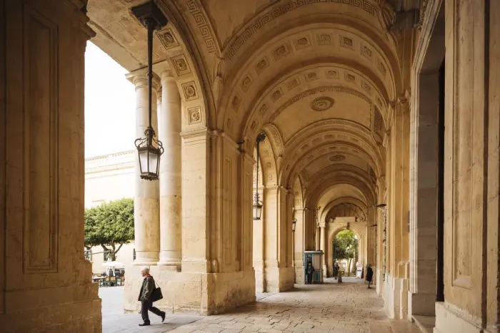 Framed Print : National Library of Malta, Valletta, Malta