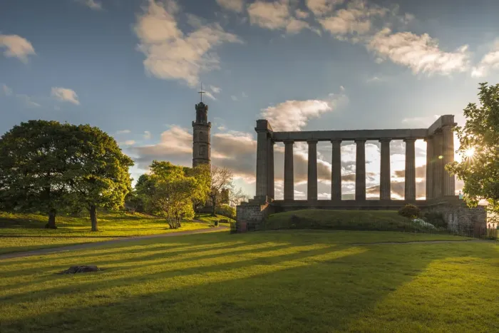 Framed Print : National Monument of Scotland and Nelson Monument on Carlton Hill, Edinburgh Framed Print : National Monument of Scotland and Nelson Monument on Carlton Hill, Edinburgh