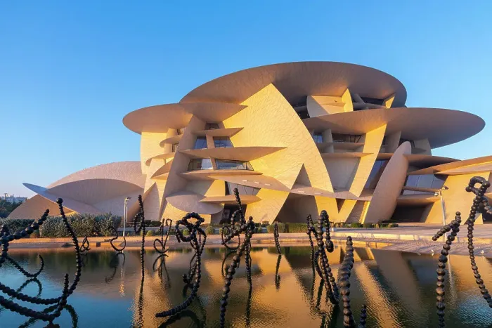 Framed Print : National Museum of Qatar, Doha, Qatar, West Asia Framed Print : National Museum of Qatar, Doha, Qatar, West Asia