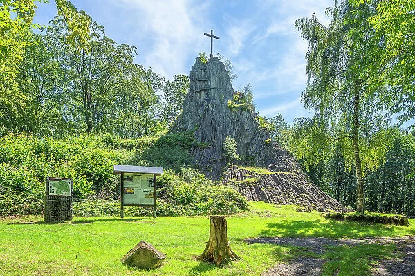 Nationaler Geotop Druidenstein, Kirchen (Sieg), Kreis Altenkirchen, Westerwald, Rhineland-Palatinate, Germany