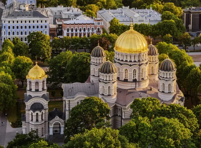 Framed Print : Nativity of Christ Orthodox Cathedral at sunset, elevated view, Riga, Latvia Framed Print : Nativity of Christ Orthodox Cathedral at sunset, elevated view, Riga, Latvia