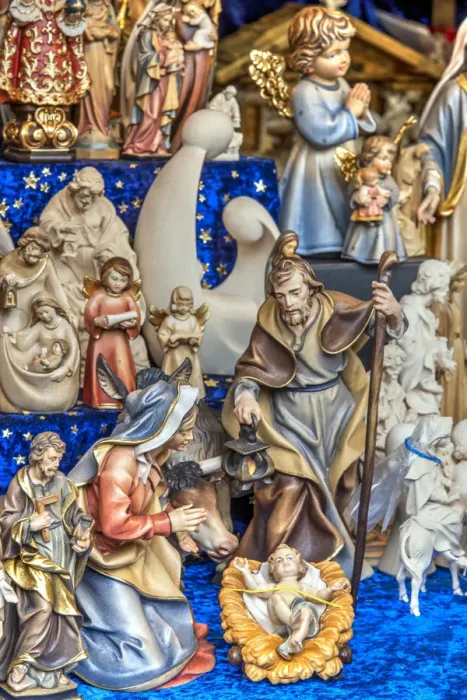 Framed Print : Nativity Scene, Freyung Christmas Market, Vienna, Austria Framed Print : Nativity Scene, Freyung Christmas Market, Vienna, Austria