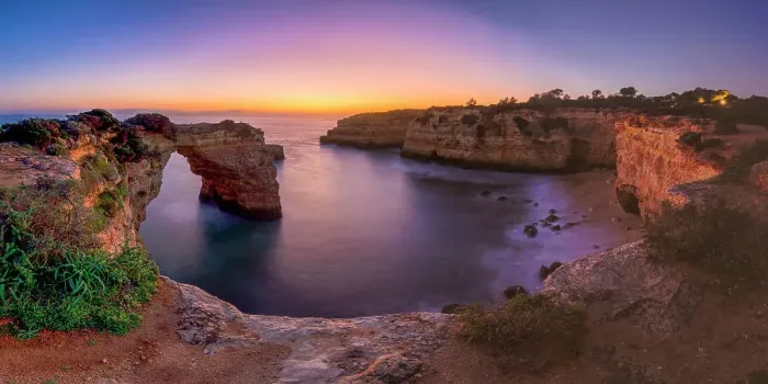 Framed Print : Natural Arch at Sunset, Praia Da Albandeira, Lagoa, Algarve, Portugal Framed Print : Natural Arch at Sunset, Praia Da Albandeira, Lagoa, Algarve, Portugal