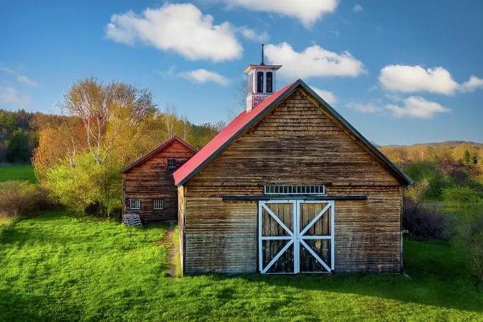 Framed Print : Natural barn in spring, Northeast Kingdom, Guildhall, Vermont, USA Framed Print : Natural barn in spring, Northeast Kingdom, Guildhall, Vermont, USA