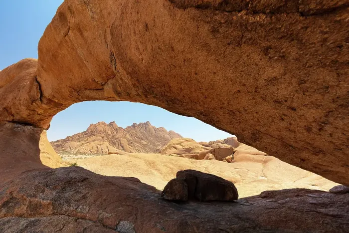 Framed Print : Natural granite arch, Spitzkoppe, Namib Desert, Namibia Framed Print : Natural granite arch, Spitzkoppe, Namib Desert, Namibia