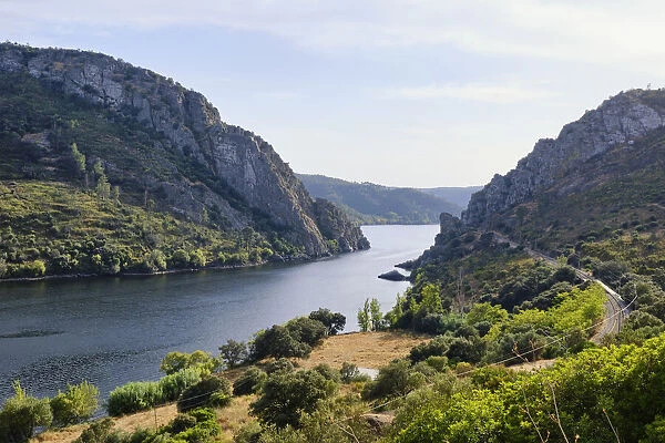 The Natural Monument of Portas do Rodao, where the Tagus river passes through a gorge of only 45 meters wide and 170 meters high. Vila Velha do Rodao, Portugal