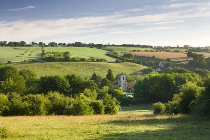 Framed Print : Naunton church, surrounded by beautiful countryside in the picturesque Cotswolds Framed Print : Naunton church, surrounded by beautiful countryside in the picturesque Cotswolds