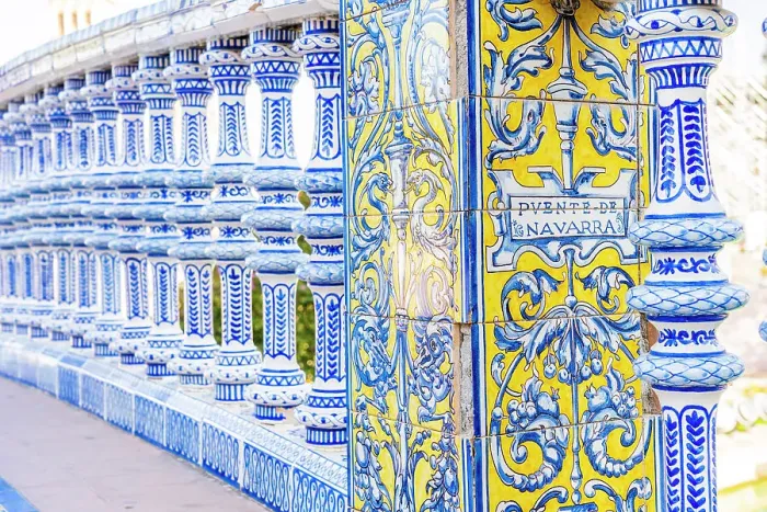Framed Print : Navarra Bridge, Plaza Espana, Seville, Andalusia, Spain Framed Print : Navarra Bridge, Plaza Espana, Seville, Andalusia, Spain
