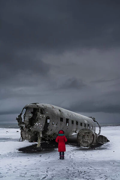US Navy plane wreckage, Solheimasandur, South Iceland, Iceland, Europe