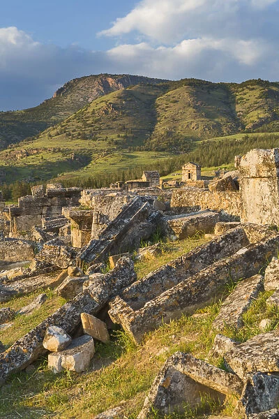 Necropolis, ruins of ancient Hierapolis, Pamukkale, Denizli Province, Turkey