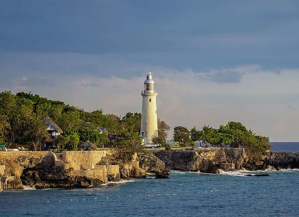 Negril Lighthouse at sunset, West End, Negril, Westmoreland Parish, Jamaica