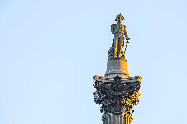 Nelsons Column, Trafalgar Square, London, England, UK