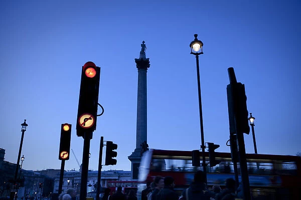 Nelsons Column, Trafalgar Square, London, England