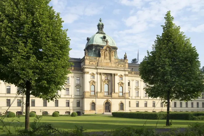 Framed Print : The neo-baroque building of the Straka Academy, seat of the Government of the Czech Framed Print : The neo-baroque building of the Straka Academy, seat of the Government of the Czech