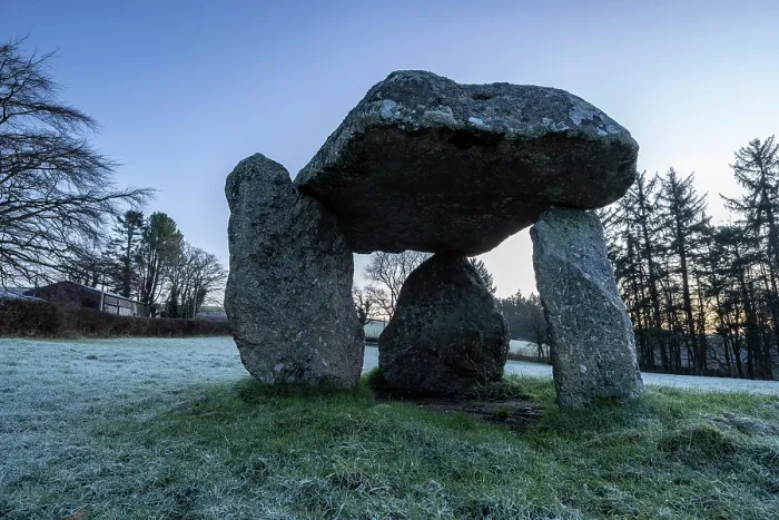 Framed Print : Neolithic dolmen Spinsters Rock near Chagford in Dartmoor National Park, Devon, England. Winter (February) 2025 Framed Print : Neolithic dolmen Spinsters Rock near Chagford in Dartmoor National Park, Devon, England. Winter (February) 2025